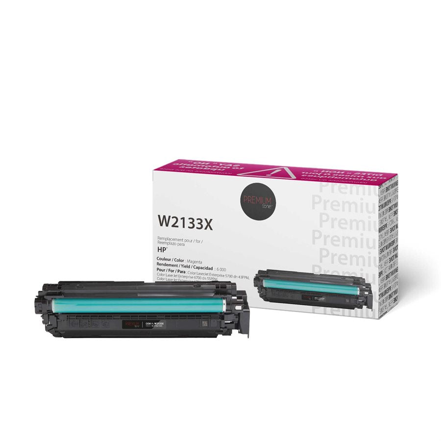 Premium Tone New Compatible HP W2133X Magenta YRTS 6K Toner Cartridge
