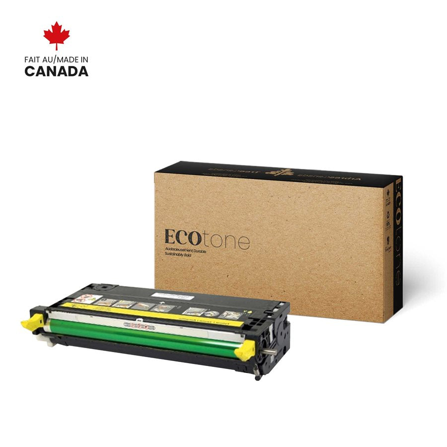Eco Tone Remanufactured Dell 3108098 Yellow 8K Toner Cartridge