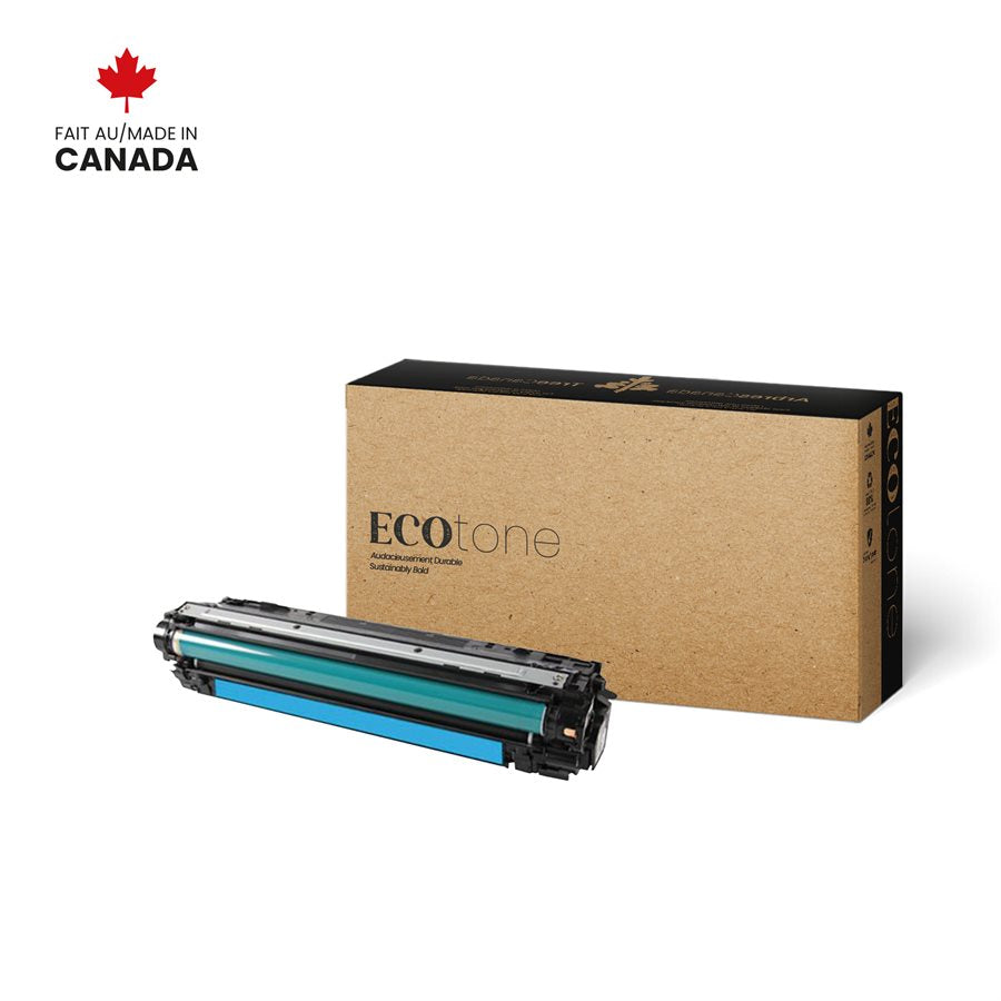 Eco Tone Remanufactured HP CE271A Cyan 15K Toner Cartridge