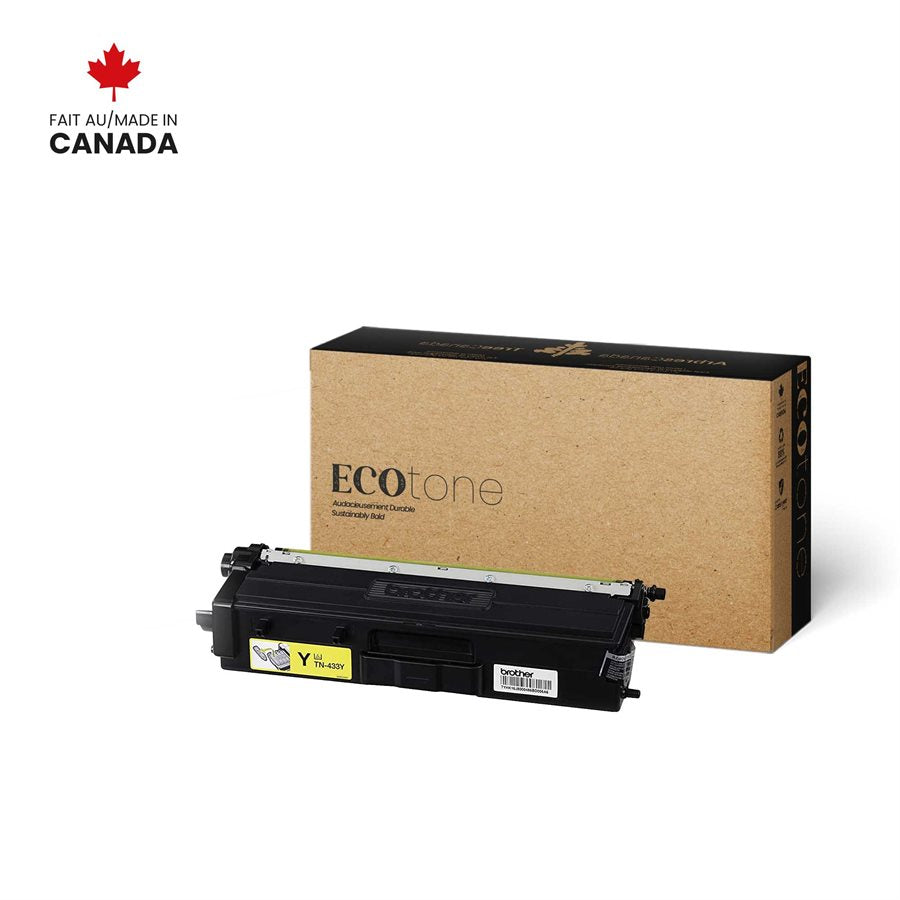 Eco Tone Remanufactured Brother TN433Y Yellow 4K Toner Cartridge