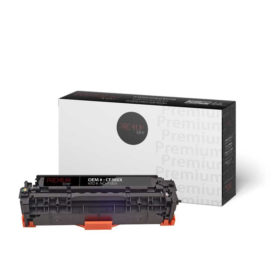 Premium Tone New Compatible HP CF380X (312X) MFP M476 Series Black 4.4K Toner Cartridge