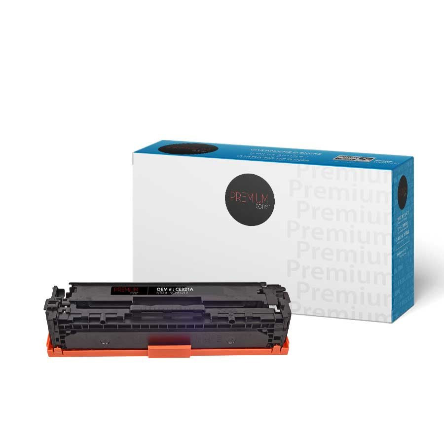 Premium Tone New Compatible HP CE321A CM1415/CP1525 Cyan 1.3K Toner Cartridge