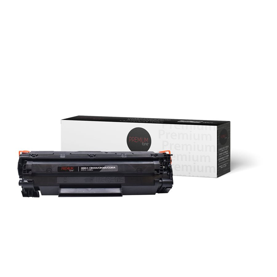 Premium Tone New Compatible HP CB435A, CB436A, CE285A / Canon No.125 Universal 2K Toner Cartridge
