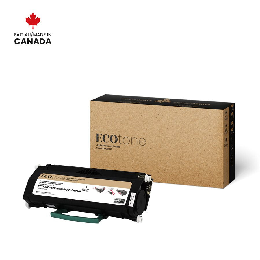 Eco Tone Remanufactured Lexmark E260 / Dell 2330 / IBM 1811 Universal 9K Toner Cartridge