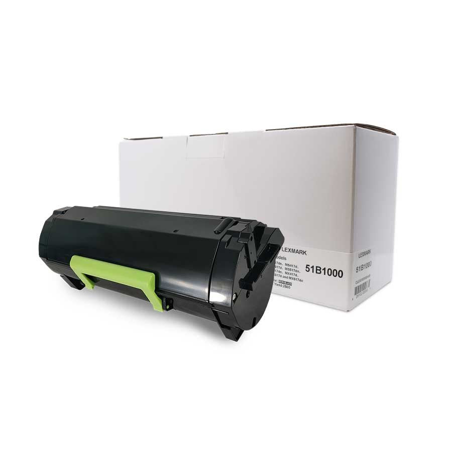 White Box New Compatible Lexmark 51B1000 2.5K Toner Cartridge