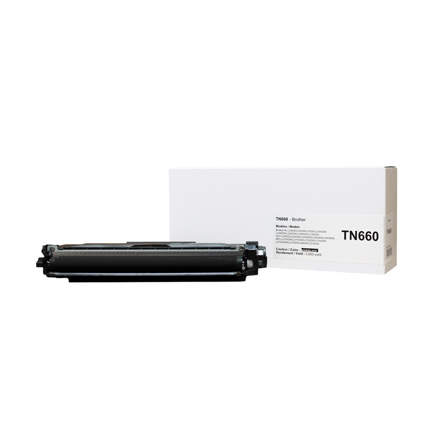 White Box New Compatible Brother TN660 2.6K Toner Cartridge