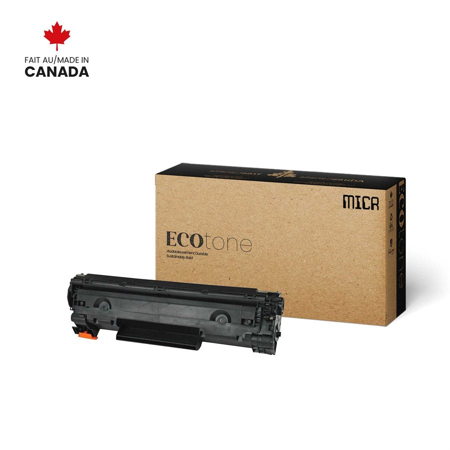 Eco Tone Remanufactured HP CB436A MICR 2K MICR Toner Cartridge