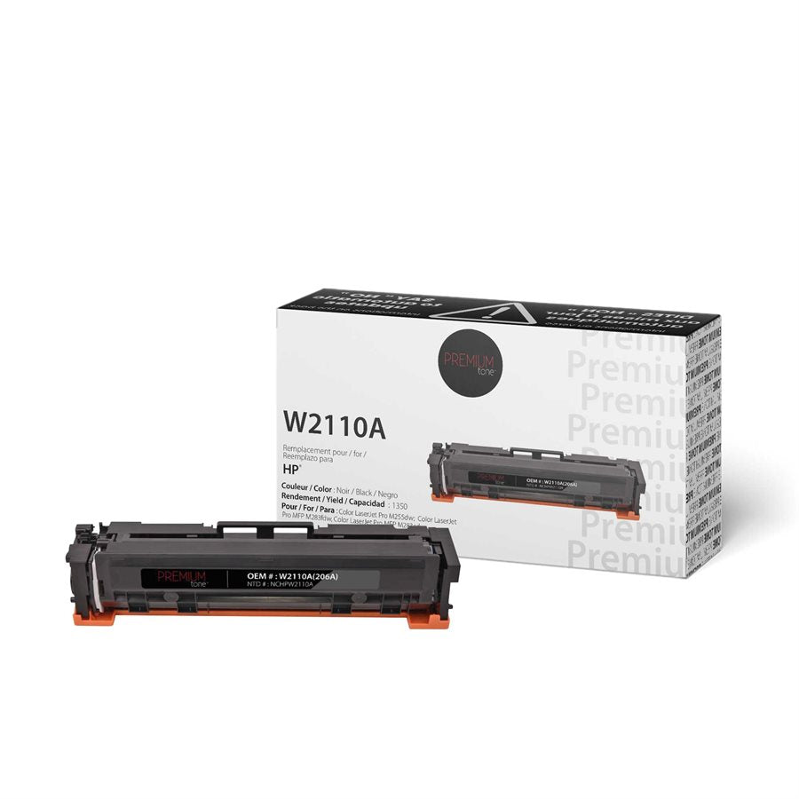 Premium Tone New Compatible HP 206A W2110A YRTS Black 1350 pages Toner Cartridge