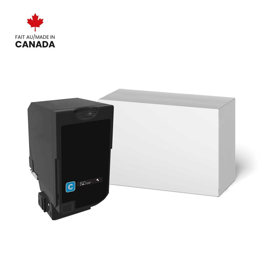 Eco Tone Remanufactured Lexmark 74C1SC0 Cyan 7K Toner Cartridge