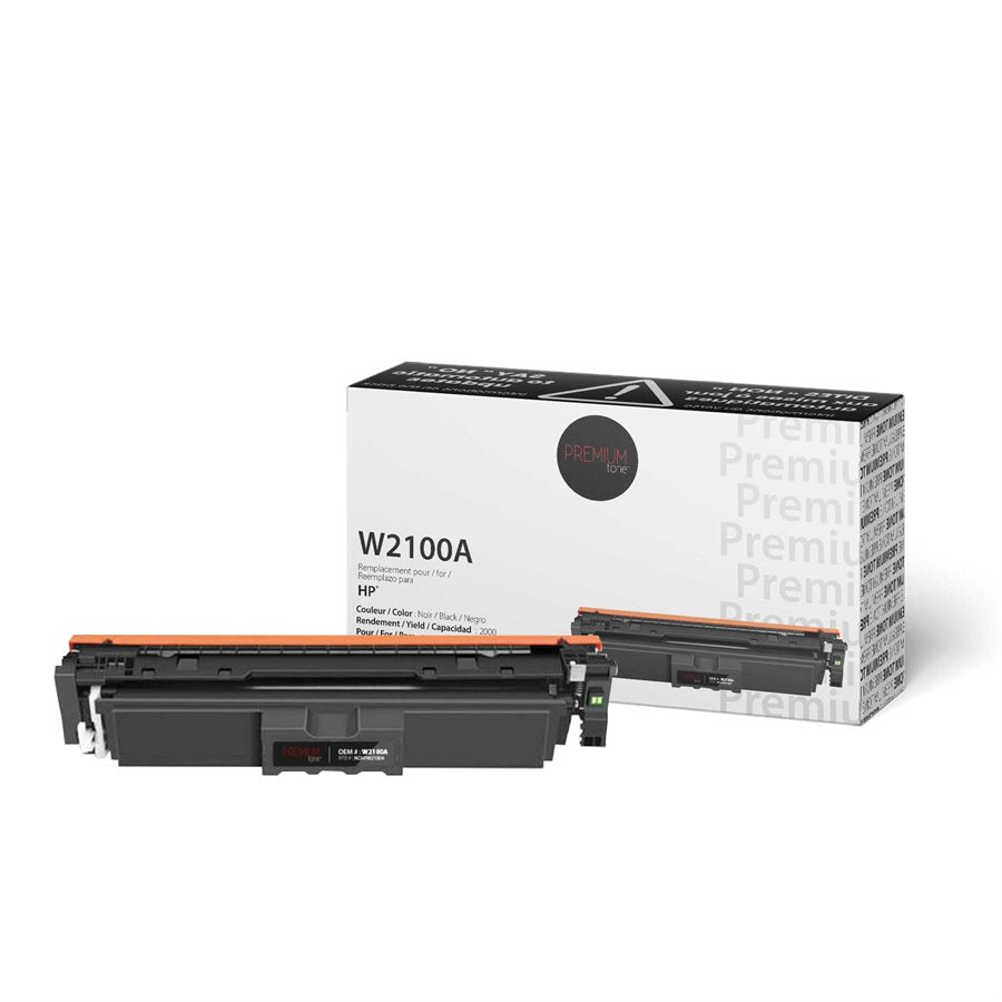 Premium Tone New Compatible HP W2100A YRTS Black 2K Toner Cartridge