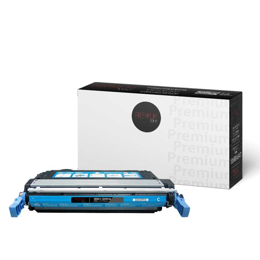 Premium Tone New Compatible HP 4700 Q5951A Cyan 10K Toner Cartridge