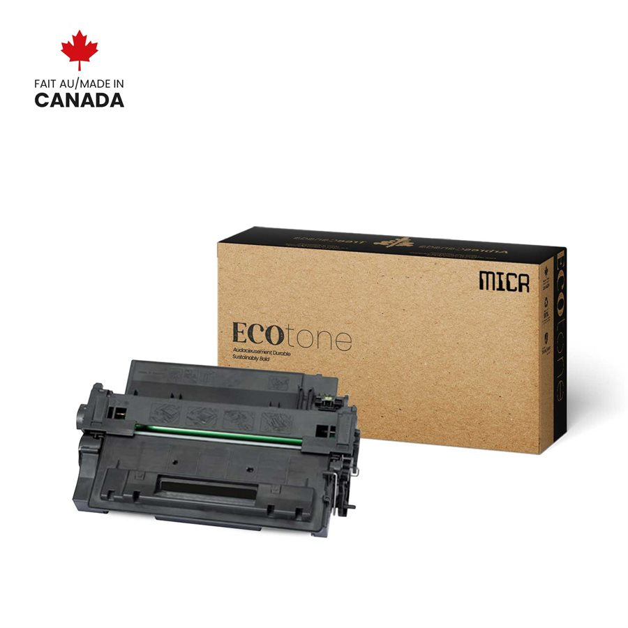 Eco Tone Remanufactured HP CE255A MICR 6K MICR Toner Cartridge