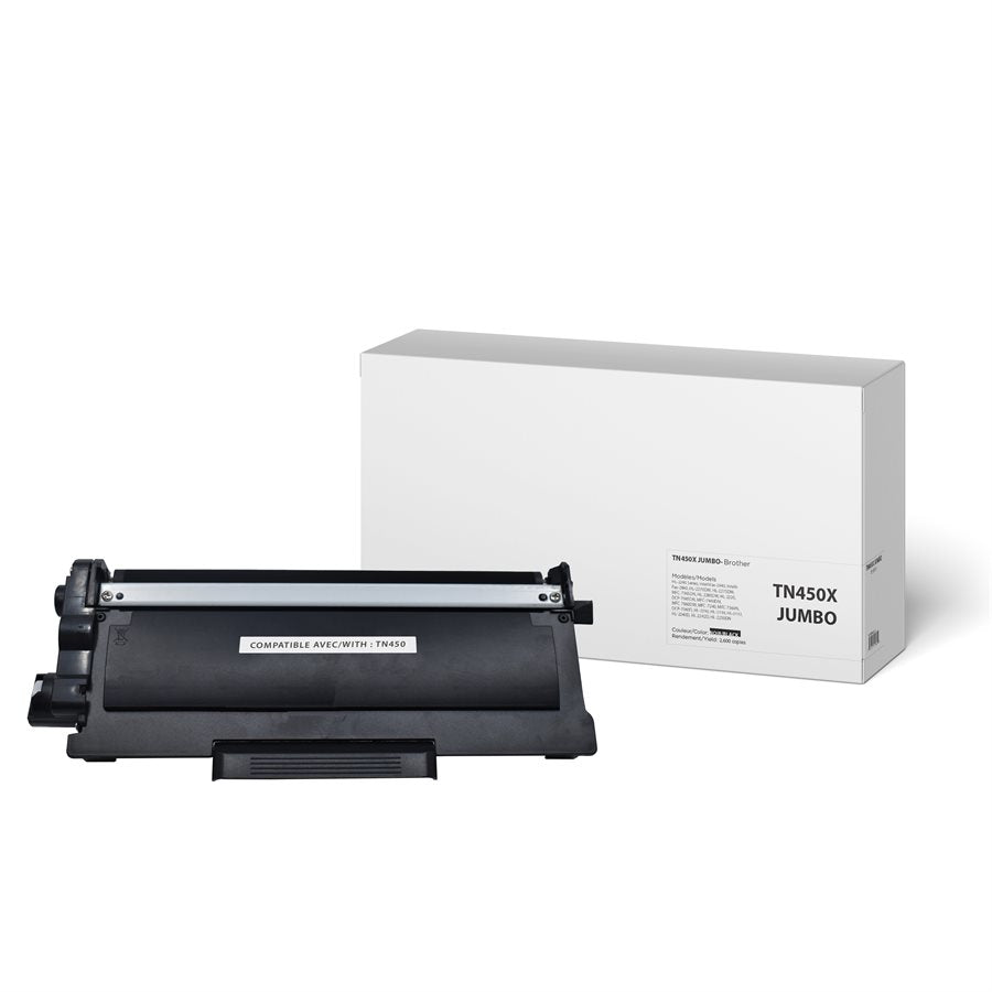 White Box New Compatible Brother TN450 Jumbo 5.2K Toner Cartridge