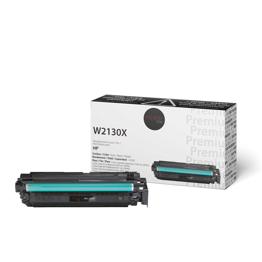 Premium Tone New Compatible HP W2130X Black YRTS 9K Toner Cartridge