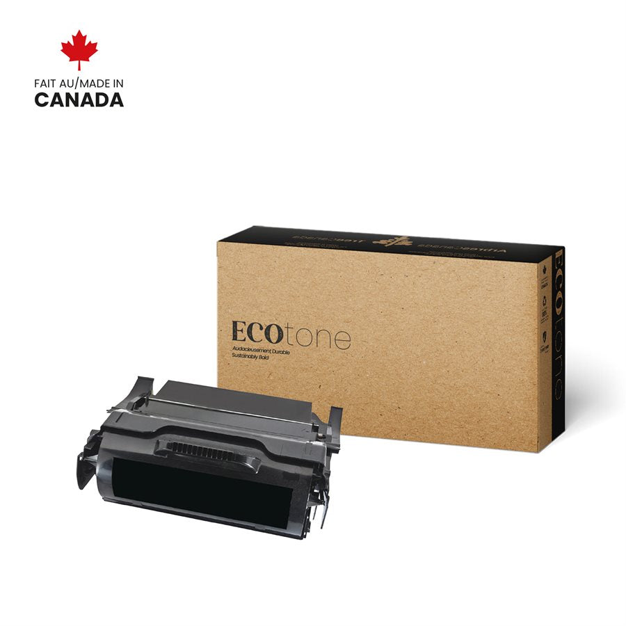 Eco Tone Remanufactured Lexmark T650H84G 25K Toner Cartridge