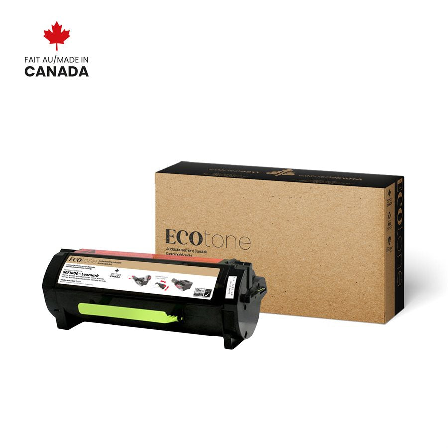 Eco Tone Remanufactured Lexmark 50F1000 1.5K Toner Cartridge