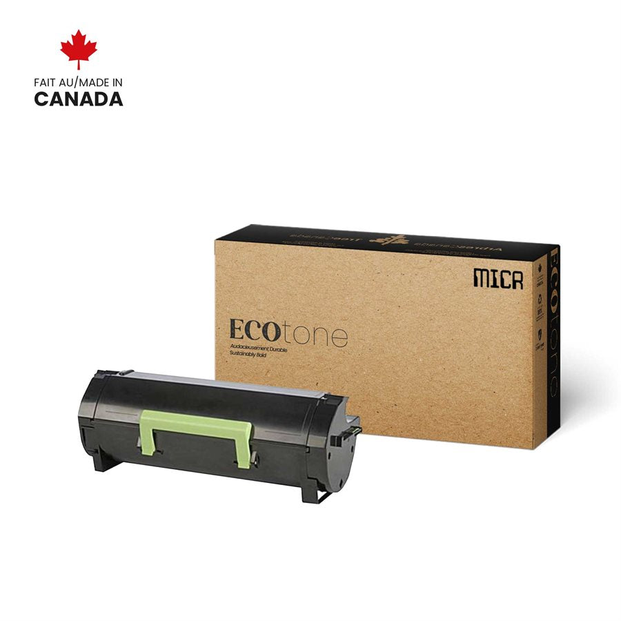 Eco Tone Remanufactured Lexmark 50F1H00 MICR 5K MICR Toner Cartridge