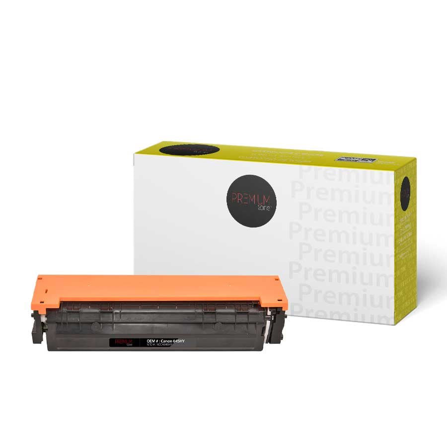 Premium Tone New Compatible Canon 045 HY 1243C001 Yellow 2.2K Toner Cartridge