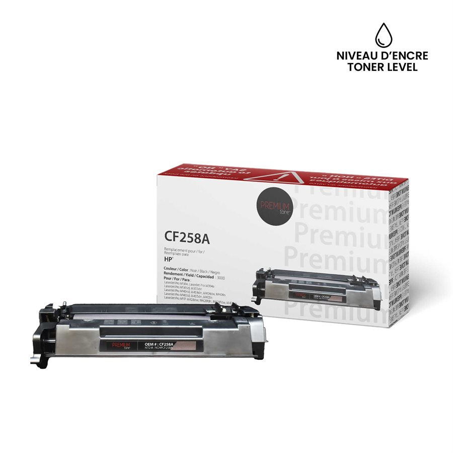 Premium Tone New Compatible HP CF258A YRTS (With Ink Level) 3K Toner Cartridge