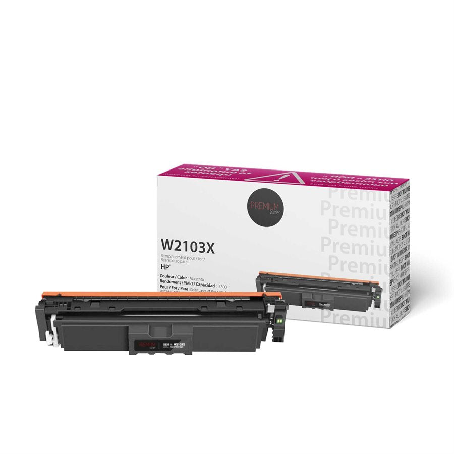 Premium Tone New Compatible HP W2103X YRTS Magenta 5.5K Toner Cartridge