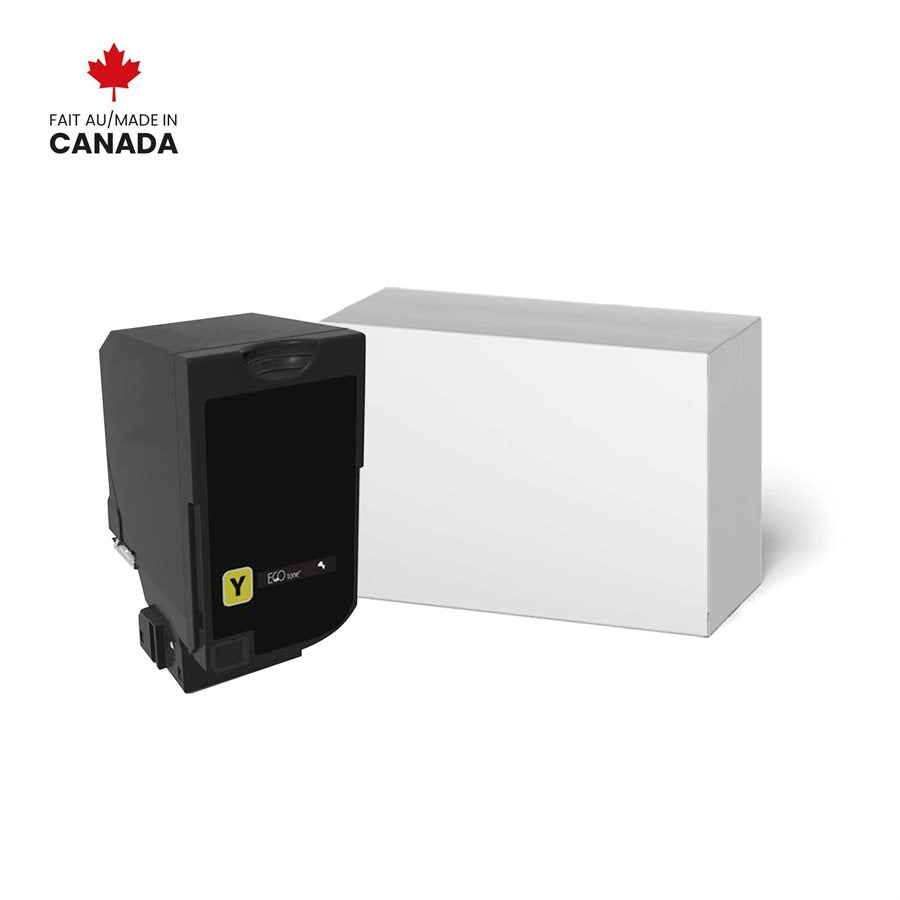 Eco Tone Remanufactured Lexmark 74C1SY0 Yellow 7K Toner Cartridge