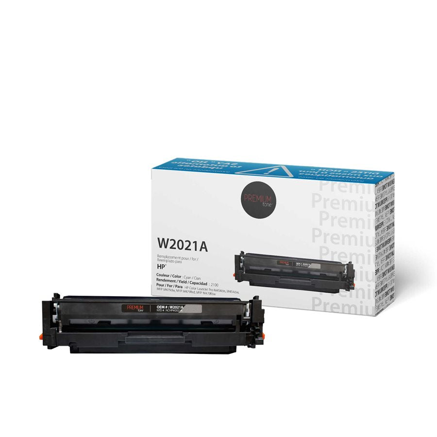 Premium Tone New Compatible HP W2021A (414A) YRTS Cyan 2.1K Toner Cartridge