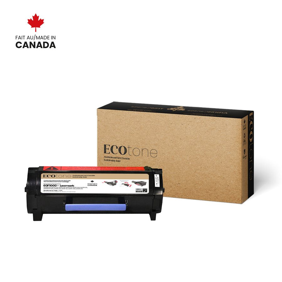 Eco Tone Remanufactured Lexmark 60F1000 2.5K Toner Cartridge