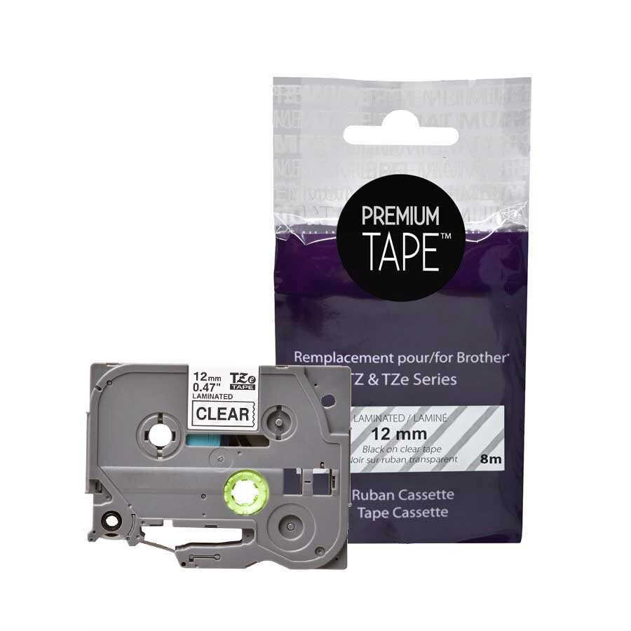 Brother TZ-131 Black/Clear 12mm Label Tape Cassette