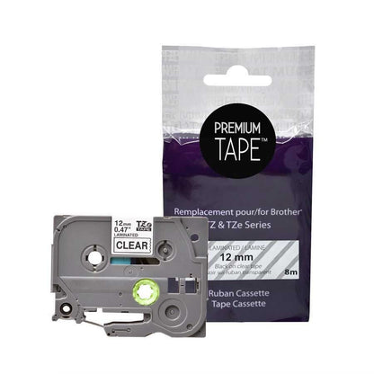 Brother TZ-131 Black/Clear 12mm Label Tape Cassette