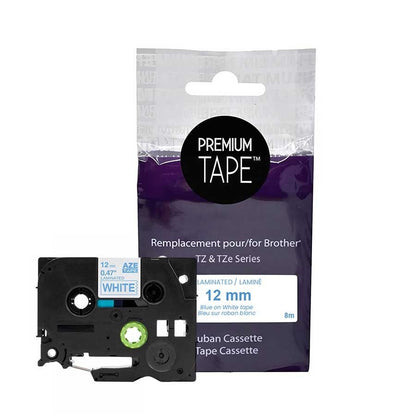 Brother TZ-233 Blue/White 12mm Label Tape Cassette