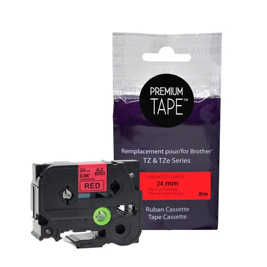 Brother TZ-451 Black/Red 24mm Label Tape Cassette