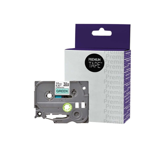 Brother TZ-731 Black/Green 12mm Label Tape Cassette