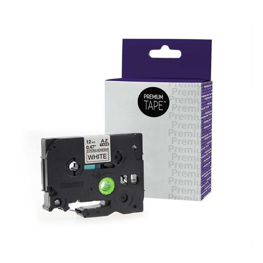 Brother TZe-S231 Extra Strength Adhesive Black/White 12mm Label Tape Cassette