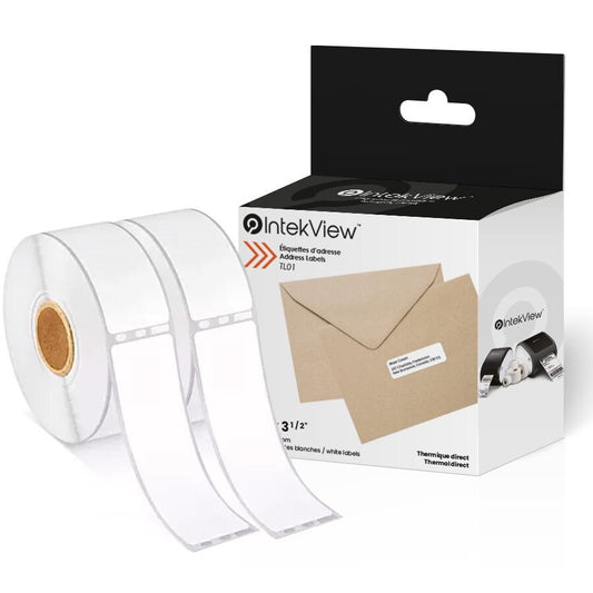 1.125" x 3.5" Direct Thermal Mailing Address Labels 1" Core (350/roll, 2/pkg)