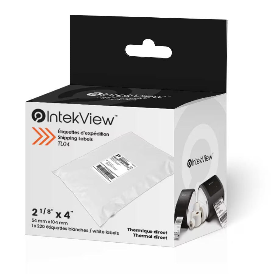 2.125" x 4" Direct Thermal Shipping Labels 1" Core (220)