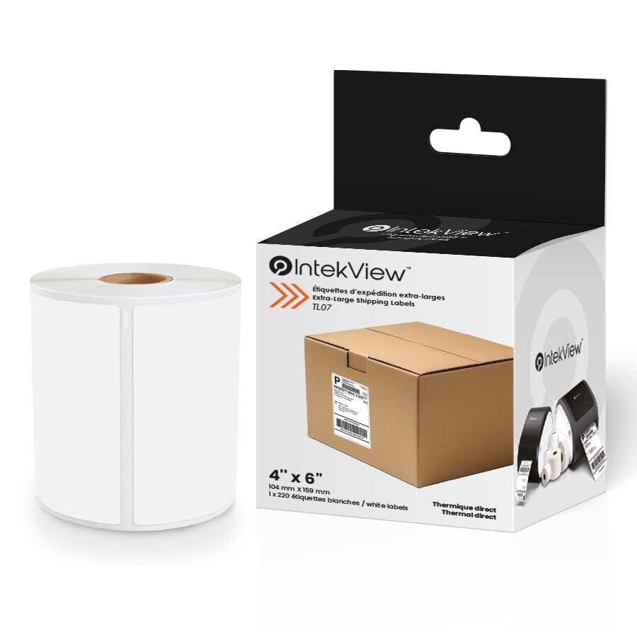 4" x 6" Direct Thermal Shipping Labels 1" Core (220)