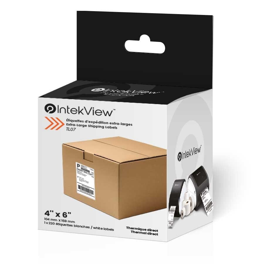 4" x 6" Direct Thermal Shipping Labels 1" Core (220)