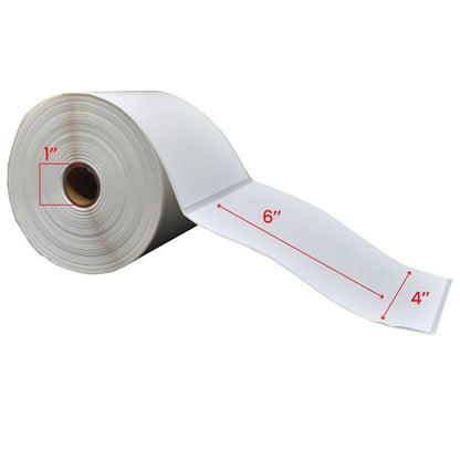 4" x 6" Direct Thermal Shipping Labels 1" Core (250/roll, 12/case)