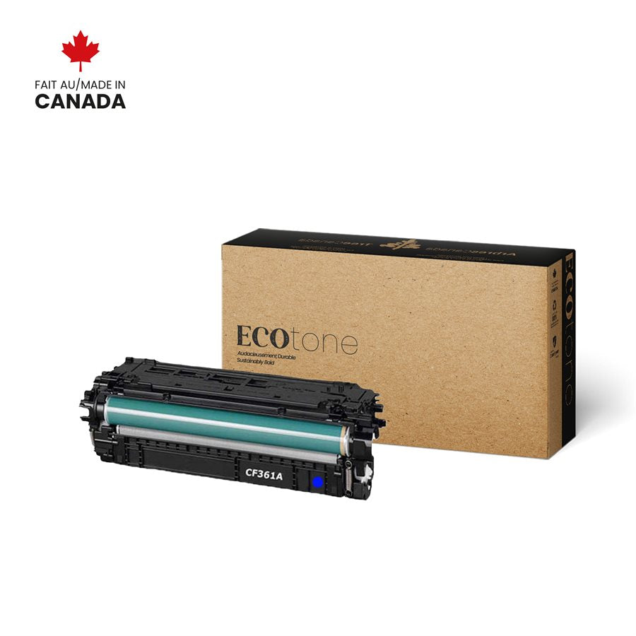 Eco Tone Remanufactured HP CF361A Cyan 5K Toner Cartridge