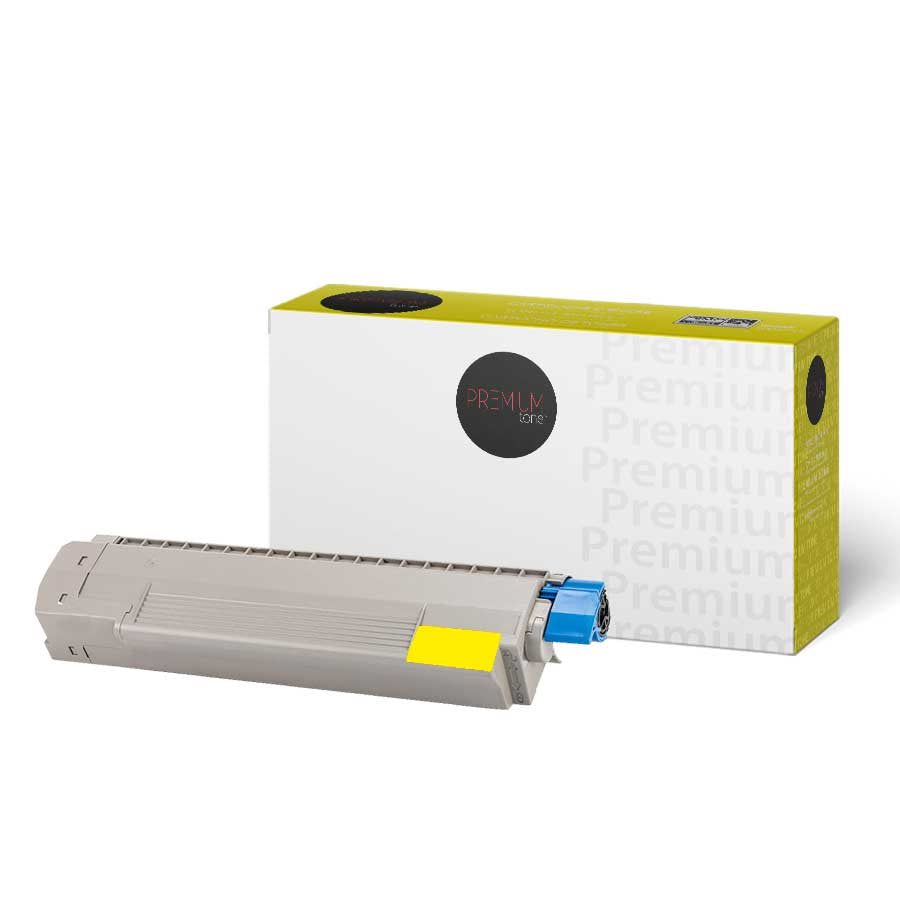 Premium Tone New Compatible Okidata 45862824 Yellow 8.8K Toner Cartridge