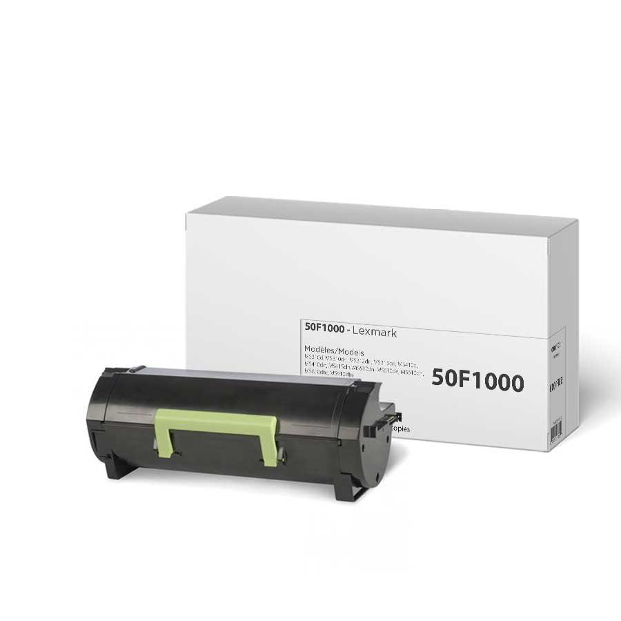 White Box New Compatible Lexmark 50F1000 1.5K Toner Cartridge