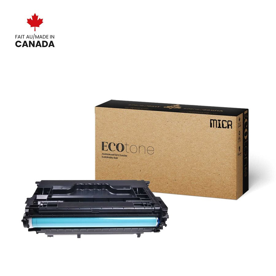 Eco Tone Remanufactured HP CF237X MICR 25K MICR Toner Cartridge