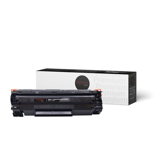 Premium Tone New Compatible HP CB435A, CB436A, CE285A / Canon No.125 Universal 2K Toner Cartridge