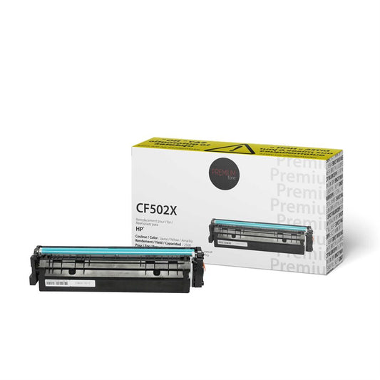 Premium Tone New Compatible HP CF502X (202X) Yellow 2.5K Toner Cartridge