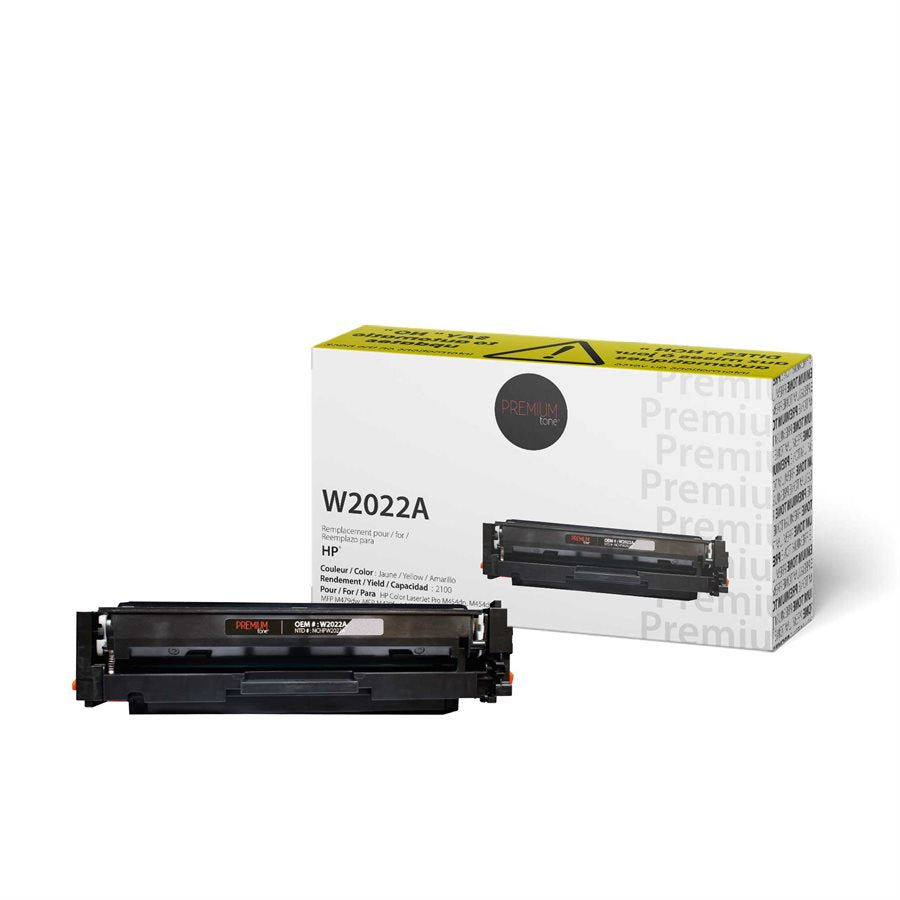 Premium Tone New Compatible HP W2022A (414A) YRTS Yellow 2.1K Toner Cartridge