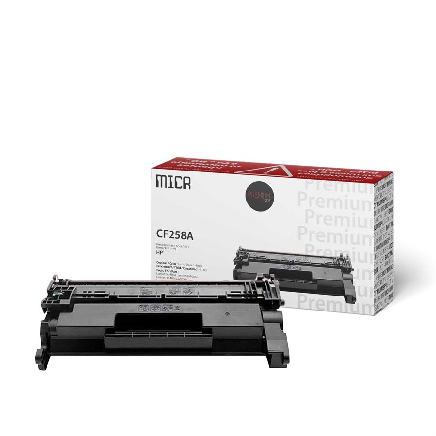 Premium Tone New Compatible HP CF258A MICR YRTS 3K MICR Toner Cartridge