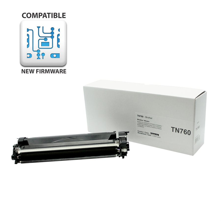 White Box New Compatible Brother TN760 3K Toner Cartridge