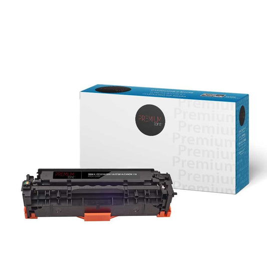 Premium Tone New Compatible HP CC531A, CE411A, CF381A / Canon No. 118 Universal Cyan 2.8K Toner Cartridge