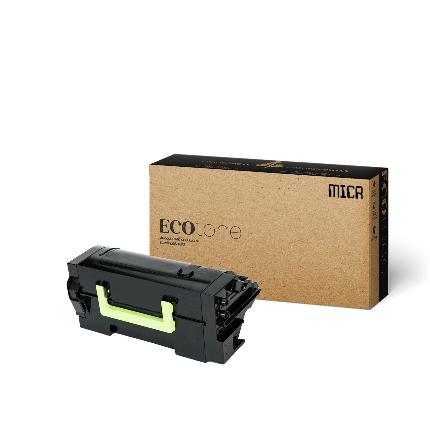 Eco Tone Remanufactured Lexmark 58D1H00 MICR Black 15K MICR Toner Cartridge