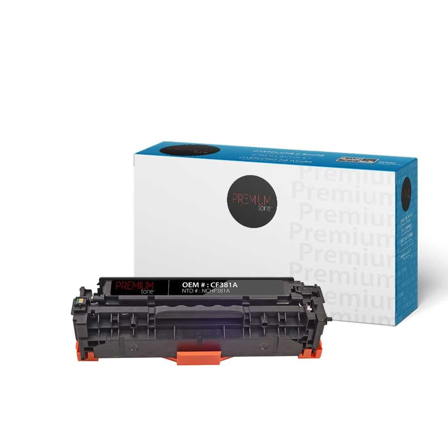 Premium Tone New Compatible HP CF381A (312A) MFP M476 Series Cyan 2.7K Toner Cartridge